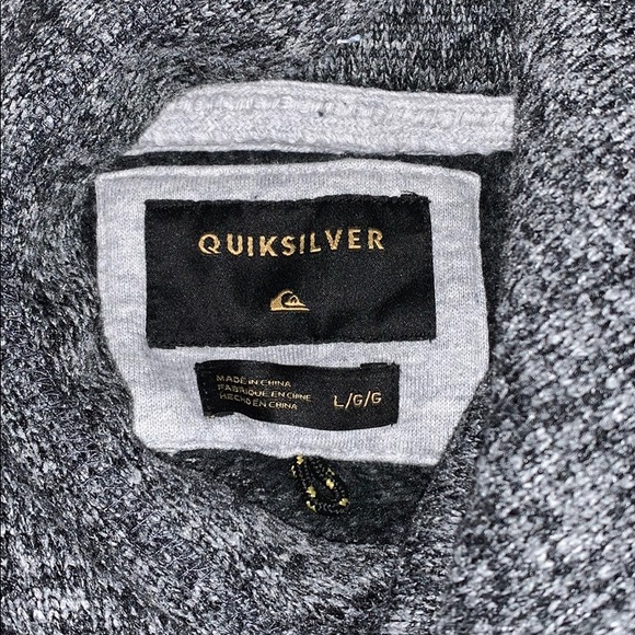 GRAY QUIKSILVER HOODIE - Picture 4 of 4